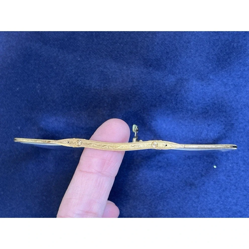 Folding Antique Rare AO Pince Nez Spectacles 1/10 12K Gold Filled c.1907